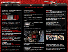 Tablet Screenshot of drumslive.com